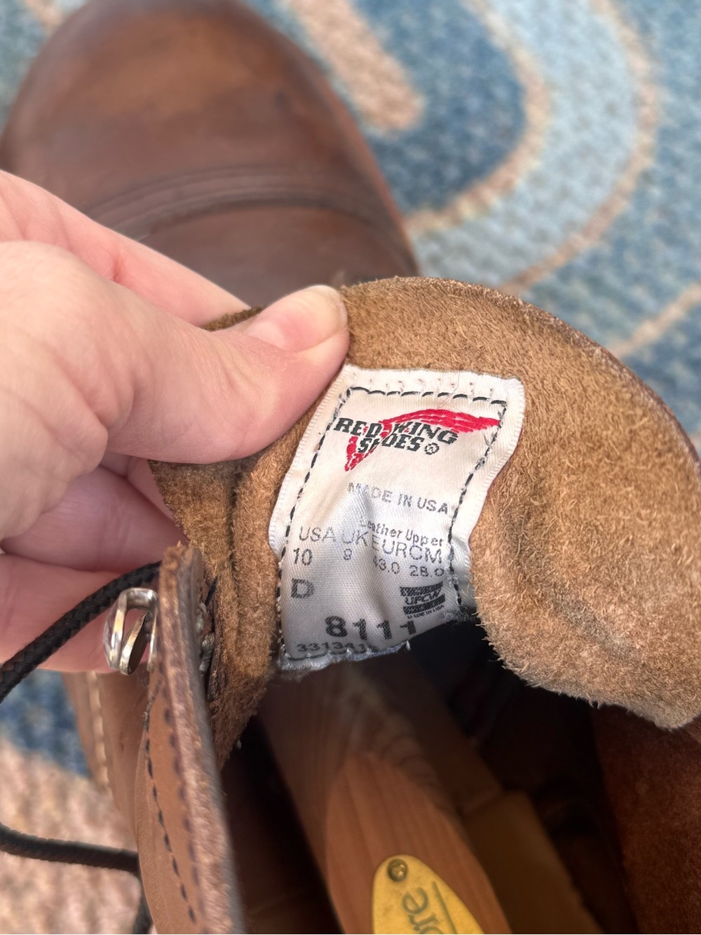 Red Wing Shoes Brown Leather Lace-Up Cap-Toe Boots size 10 - Picture 4 of 9